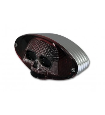 SKULL CRÂNE DE FEUX ARRIERE CUSTOM MOTO ET HARLEY