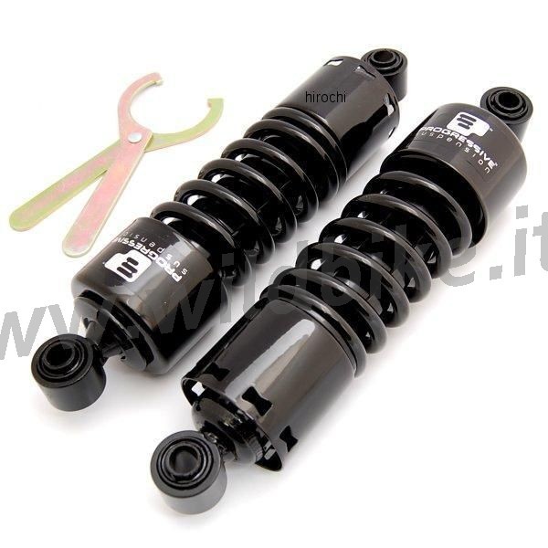 AMORTISSEURS ARRIERE PROGRESSIVE 412 SERIES NOIR 12,6" HEAVY DUTY HARLEY DAVIDSON FXD DYNA '91-'14