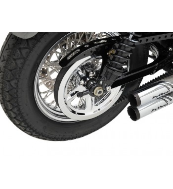COPRI PULEGGIA CROMATO PER HARLEY DAVIDSON XL SPORTSTER '04-'18