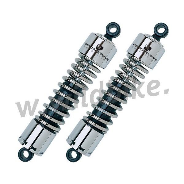 AMMORTIZZATORI PROGRESSIVE SUSPENSION SERIE 412 CROMATI 11" HEAVY DUTY HARLEY DAVIDSON XL SPORTSTER