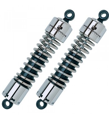 SHOCKS PROGRESSIVE SUSPENSION 412 CHROME 11" STANDARD HARLEY DAVIDSON XL SPORTSTER