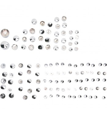 COUVERTURE BOULON KITS DE LUXE CHROME HARLEY DAVIDSON FLH FLT '09-'14