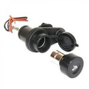 DC power jacks for motorcycle handlebars